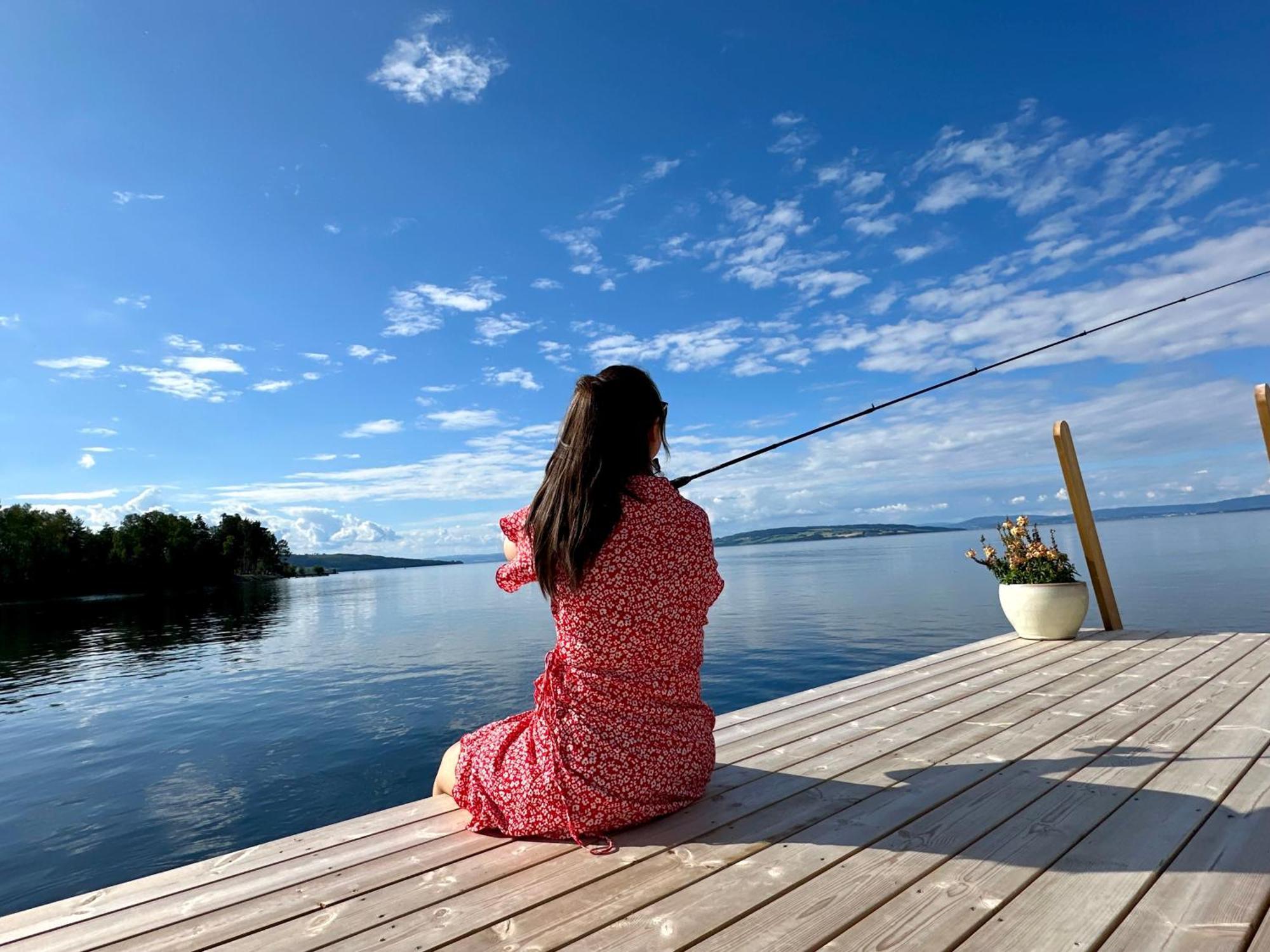 Idylliske Evjua Ved Mjosa Hotel Skreia Luaran gambar